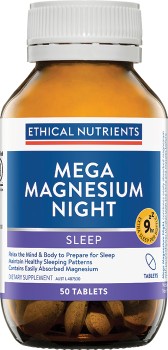 Ethical-Nutrients-Mega-Magnesium-Night-50-Tablets on sale