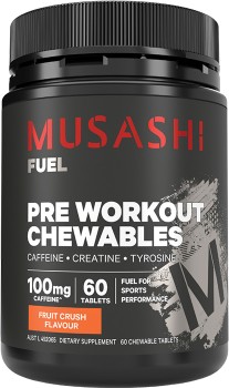 NEW-Musashi-Pre-Workout-Chewables-60-Tablets on sale