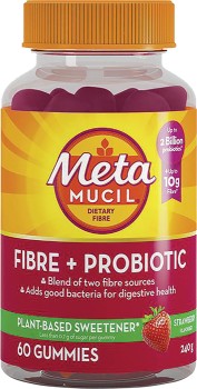 Metamucil-Fibre-Probiotic-Strawberry-Gummies-60-Pack on sale