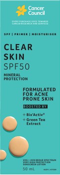 Cancer-Council-Clear-Skin-SPF50-50mL on sale