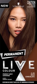 Schwarzkopf+Live+Colour+Permanent+Hair+Colour+4-45+Rich+Chocolate