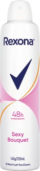 Rexona+Women+Antiperspirant+Deodorant+Invisible+Sexy+Bouquet+250ml+Aerosol