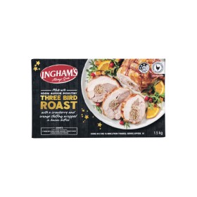 Inghams-Three-Bird-Roast-with-Cranberry-Orange-Stuffing-Bacon-Lattice-15-kg-From-the-Freezer on sale