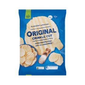 Woolworths+Crinkle+Cut+Potato+Chips+175g