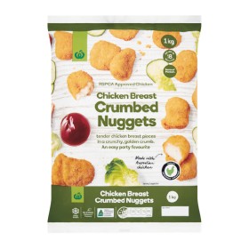 Woolworths-Crumbed-Chicken-Breast-Nuggets-1-kg-From-the-Freezer on sale