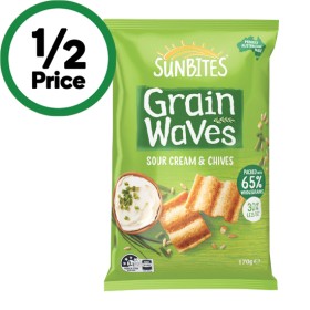 Sunbites-Grain-Waves-170g on sale