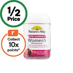 Natures-Way-Adult-Vita-Gummies-Womens-Multivitamin-Pk-100 on sale
