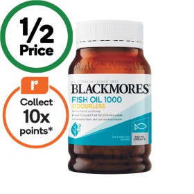 Blackmores-Odourless-Fish-Oil-1000mg-Capsules-Pk-200 on sale