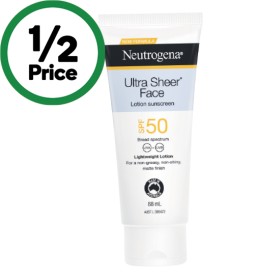 Neutrogena+SPF+50+Ultra+Sheer+Face+Lotion+Sunscreen+88ml%7E