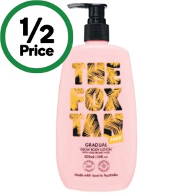 The-Fox-Tan-Gradual-Glow-Body-Lotion-300ml on sale