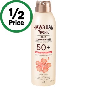 Hawaiian+Tropic+SPF+50%2B+Silk+Hydration+Sunscreen+Spray+175g%7E