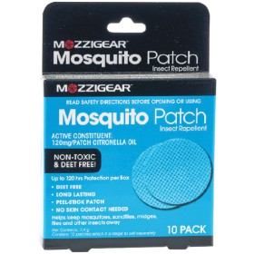 Mozzigear+Mosquito+Patch+Insect+Repellent+Pk+10