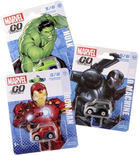 Marvel-Go-Miniature-Vehicles on sale