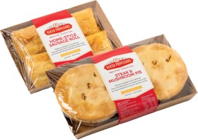 Baked-Provisions-Pies-Rolls-Pasties-or-Quiches-2-Pack-Selected-Varieties on sale