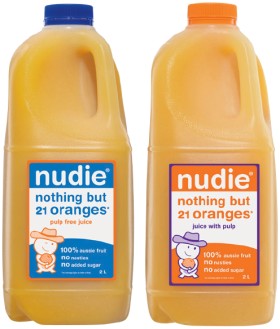 NEW-Nudie-Orange-Juice-With-Pulp-or-Pulp-Free-2-Litre on sale