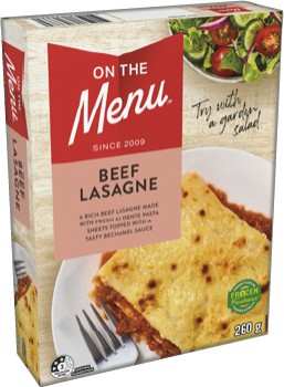 On+The+Menu+Frozen+Meal+260g+Selected+Varieties