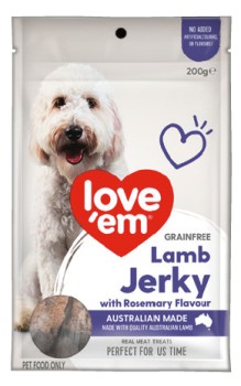 Love%26rsquo%3Bem+Grainfree+Dog+Treats+Jerky+200g+Selected+Varieties