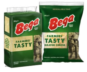 Bega+Grated+Cheese+or+Block+500g+Selected+Varieties