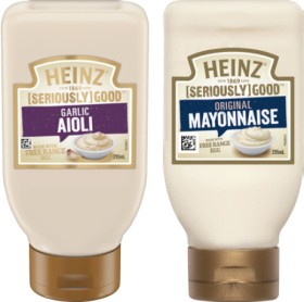 Heinz-Seriously-Good-Aioli-or-Mayonnaise-295mL-Selected-Varieties on sale