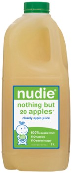 NEW+Nudie+Cloudy+Apple+Juice+or+Nothing+But+Tropical+Brekkie+2+Litre