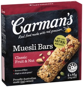 Carmans-Muesli-Bars-6-Pack-or-Nut-Bars-5-Pack-Selected-Varieties on sale