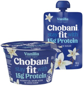 Chobani-Fit-Protein-Greek-Yogurt-Pot-160g-or-Pouch-150g-Selected-Varieties on sale