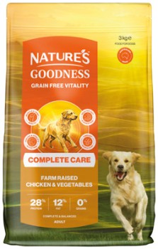 Natures+Goodness+Complete+Care+Grain+Free+Dry+Dog+Food+3kg+Selected+Varieties