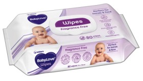 BabyLove+Fragrance+Free+Baby+Wipes+80+Pack