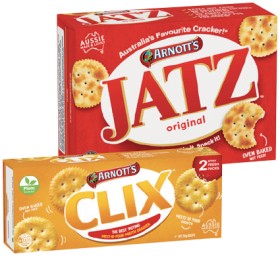 Arnotts-Jatz-225g-Clix-250g-or-Shapes-130-190g-Selected-Varieties on sale