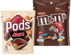 MMs-130180g-Pods-160g-or-Maltesers-120140g-Share-Pack-Selected-Varieties on sale