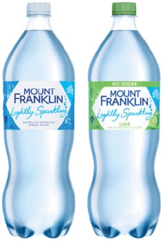 Mount-Franklin-Lightly-Sparkling-Water-125-Litre-Selected-Varieties on sale
