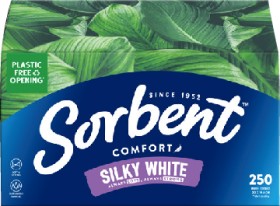 Sorbent-Silky-White-Facial-Tissues-250-Pack on sale