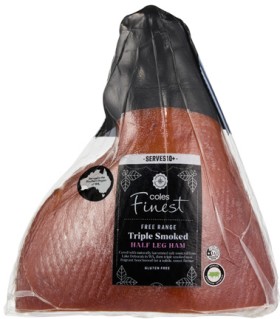 Coles+Finest+Free+Range+Triple+Smoked+Half+Leg+Ham