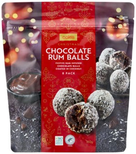 Coles-Chocolate-Rum-Balls-8-Pack-160g on sale