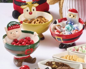 Novelty+Elf%2C+Gingerbread%2C+Santa+or+Reindeer+Bowl