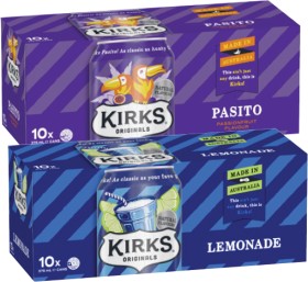Kirks+Soft+Drink+10x375mL