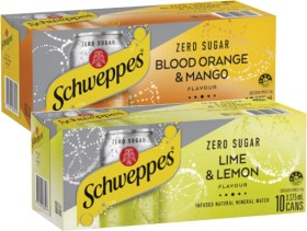 Schweppes-Infused-Sparkling-Water-10x375mL on sale