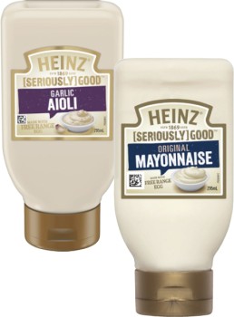 Heinz-Seriously-Good-Aioli-or-Mayonnaise-295mL on sale