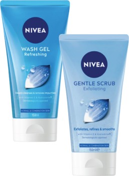 Nivea+Refreshing+Wash+Gel+or+Exfoliating+Gentle+Scrub+150mL