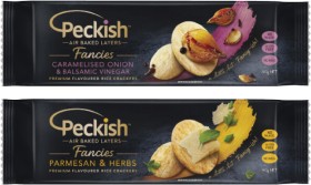 Peckish-Fancies-Rice-Crackers-90g on sale