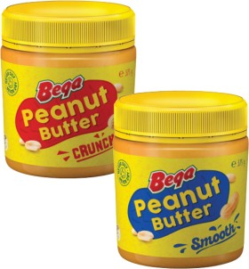 Bega-Smooth-or-Crunchy-Peanut-Butter-375g on sale