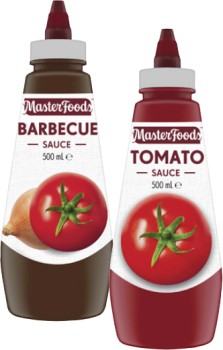 MasterFoods+Squeeze+Tomato+or+Barbecue+Sauce+475mL-500mL