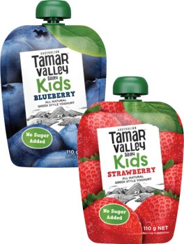 Tamar-Valley-Kids-Greek-Style-Yoghurt-Pouch-110g on sale