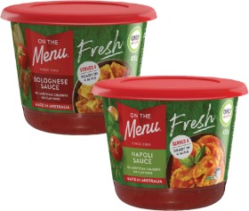 On-The-Menu-Pasta-Sauce-425g on sale