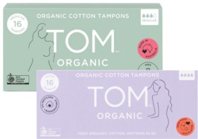 Tom-Organic-Tampons-Regular-or-Super-16-Pack on sale