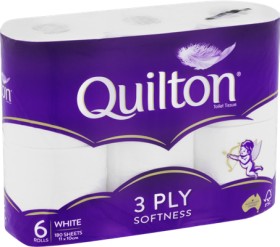 Quilton-3-Ply-White-Toilet-Paper-6-Pack on sale