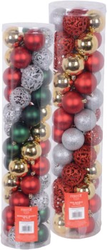 Christmas+Baubles+48+Pack+Assorted+Colours+60mm