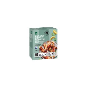 Woolworths+Bacon+Wrapped+Banana+Prawn+Skewers+260g