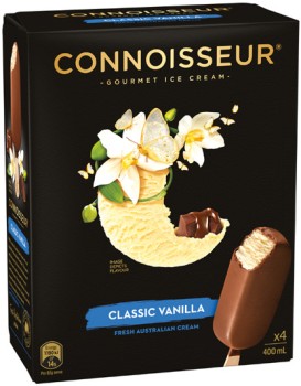 Connoisseur+Gourmet+Ice+Cream+4+Pack+or+Mini+6+Pack+Selected+Varieties