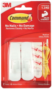 3M+Command+Adhesive+Medium+Utility+Hooks+2+Pack